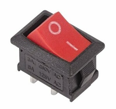 36-2111 ∙ Выключатель клавишный 250V 6А (2с) ON-OFF красный Mini (RWB-201, SC-768) REXANT ∙ кратно 10 шт