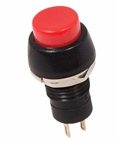 36-3070 ∙ Выключатель-кнопка 250V 1А (2с) ON-OFF красная Micro REXANT ∙ кратно 10 шт