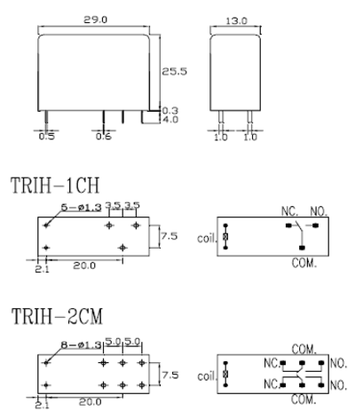 TRIH-5VDC-SD-2CM-R
