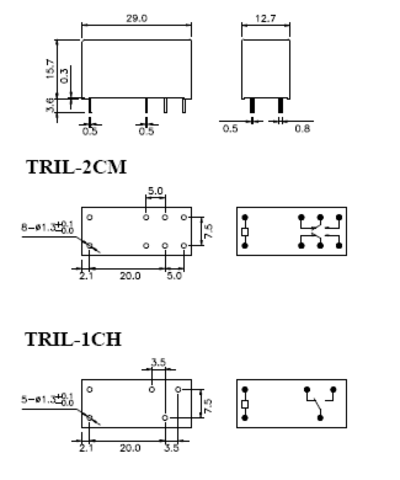 TRIL-5VDC-SD-2CM-R