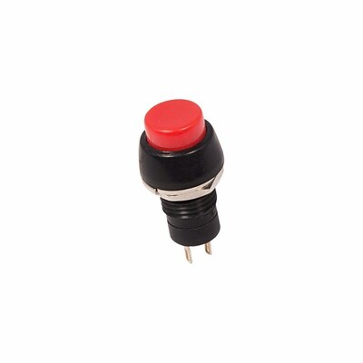 06-0317-A ∙ Выключатель-кнопка 250V 1А (2с) ON-OFF красная Micro (PBS-20А) REXANT (в упак. 1шт.) ∙ кратно 10 шт