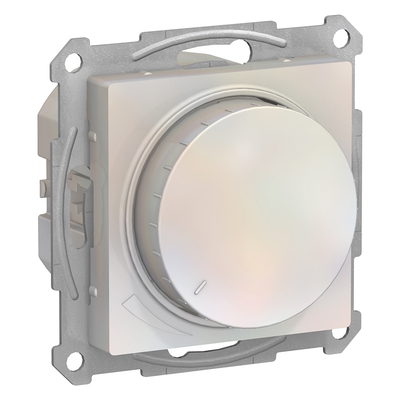 Механизм светорегулятора (диммера) AtlasDesign поворотно-нажимной 630Вт жемчуг SchE ATN000436